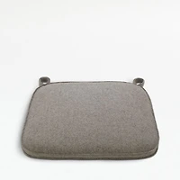 Felt Grey Dining Chair Cushion