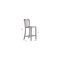 Delta Nickel Counter Stool