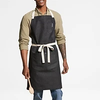 Black Kitchen Apron with Pockets