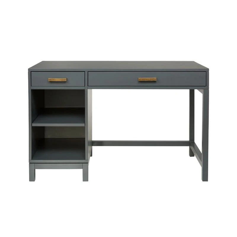 Parke Charcoal Wood 2-Drawer Kids Desk