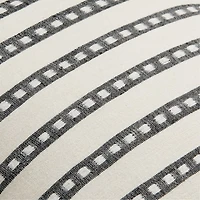 Bolé Road Dessie Ethiopian Cotton 18"x18" Beige Throw Pillow with Microfiber Insert