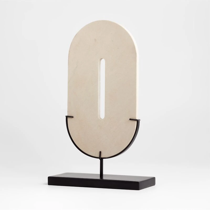 Destan Sandstone Sculpture on Stand 17"
