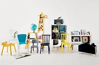 Parke White Wood Kids Desk Chair