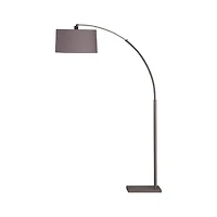 Dexter Arc Floor Lamp with Grey Shade
