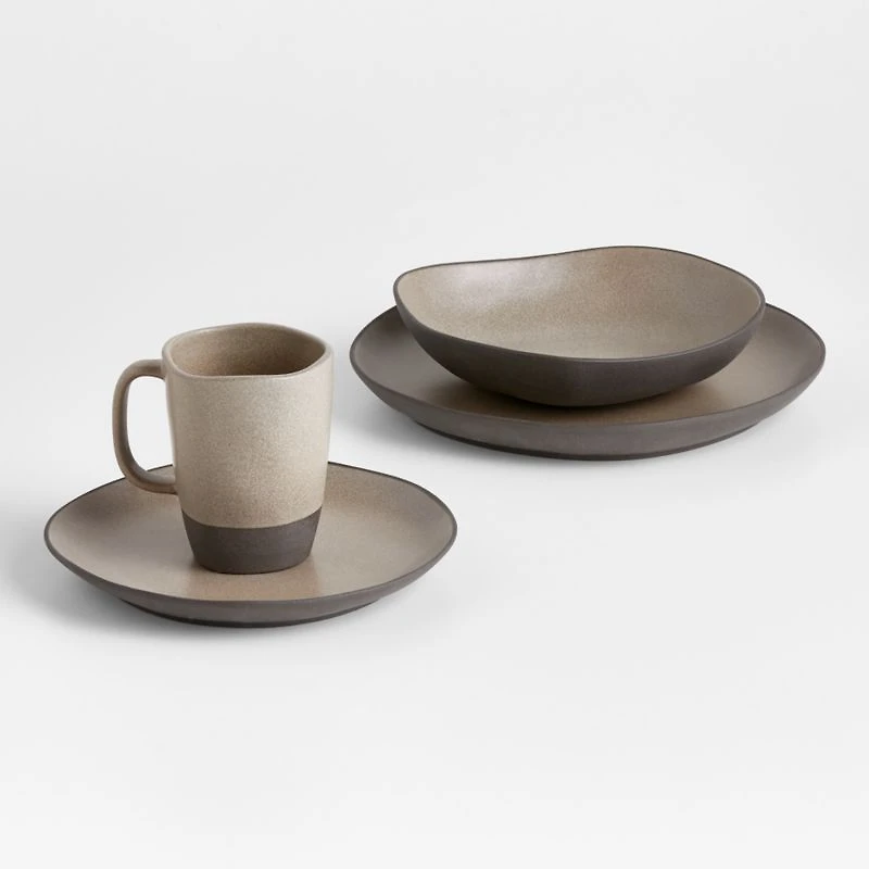 Didi Natural Recycled Clay Low Bowl by Eric Adjepong