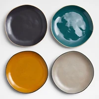 Didi Charcoal Grey Recycled Clay Salad Plate by Eric Adjepong