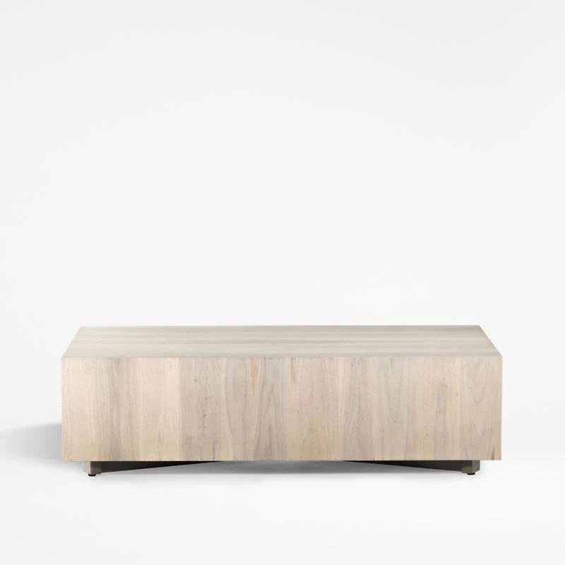 Dillon Ashen Walnut Wood 53" Rectangular Coffee Table