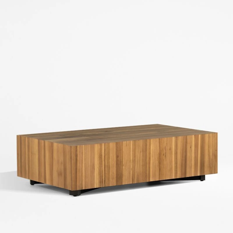 Dillon Natural Yukas Wood 53" Rectangular Coffee Table