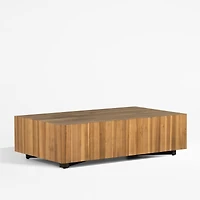 Dillon Natural Yukas Wood 53" Rectangular Coffee Table