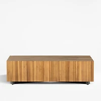 Dillon Natural Yukas Wood 53" Rectangular Coffee Table