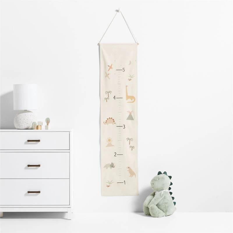Dinosaur Canvas Personalized Kids Growth Chart