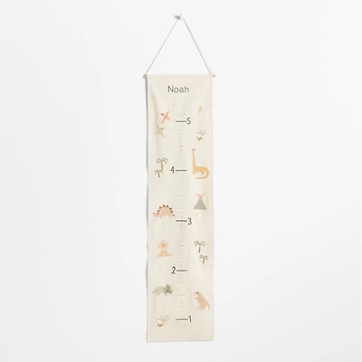 Dinosaur Canvas Personalized Kids Growth Chart