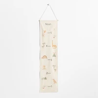 Dinosaur Canvas Personalized Kids Growth Chart