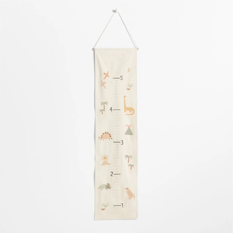Dinosaur Canvas Personalized Kids Growth Chart