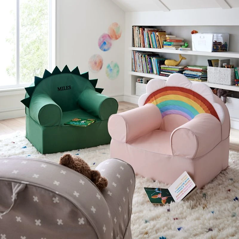 Large Rainbow Kids Lounge Nod Chair