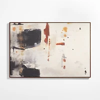 "Dissemblance I" Framed Beige Wall Art Print 54"x80"