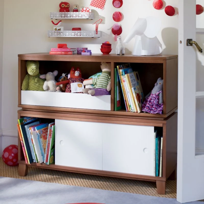 District Stackable 3-Cube Wood Bookcase
