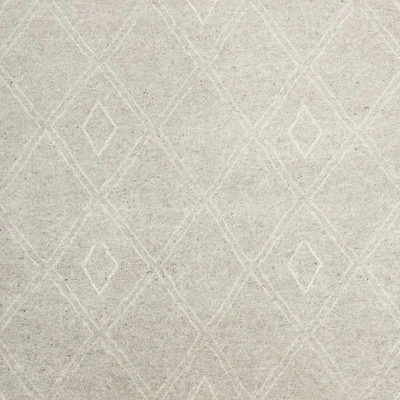 Dolomites Wool Hand-Knotted Silver Grey Area Rug 10'x14'