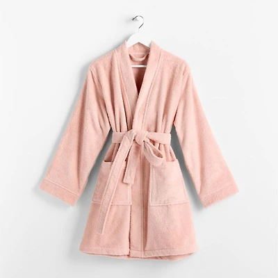 Dorm Terry Pale Pink Bath Robe Large/Extra Large