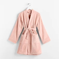 Dorm Terry Pale Pink Bath Robe Large/Extra Large