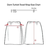 Dorm Turkish Organic Cotton Pale Pink Towel Wrap