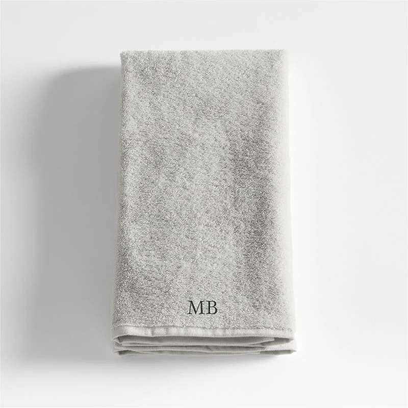 Dorm Turkish Organic Cotton Light Grey Hand Towel