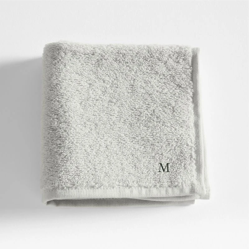 Dorm Turkish Organic Cotton Light Grey Washcloth