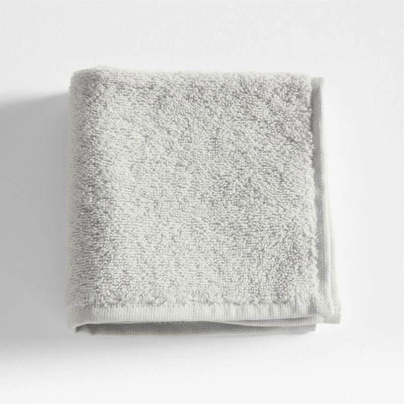 Dorm Turkish Organic Cotton Light Grey Washcloth