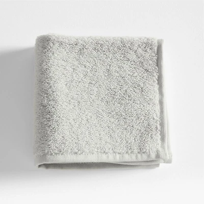 Dorm Turkish Organic Cotton Light Grey Washcloth