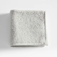 Dorm Turkish Organic Cotton Light Grey Washcloth