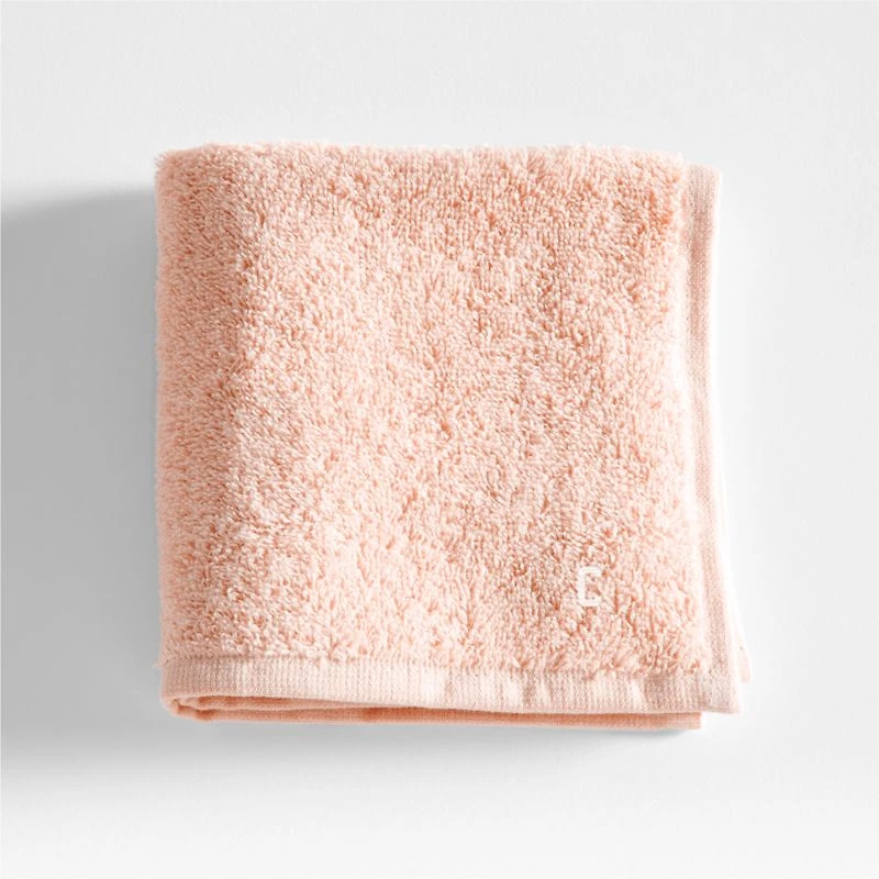 Dorm Turkish Organic Cotton Pale Pink Washcloth