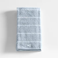 Dorm Turkish Organic Cotton Sky Blue Striped Hand Towel