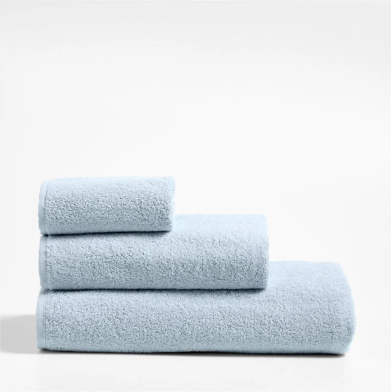 Dorm Turkish Organic Cotton Sky Blue Washcloth