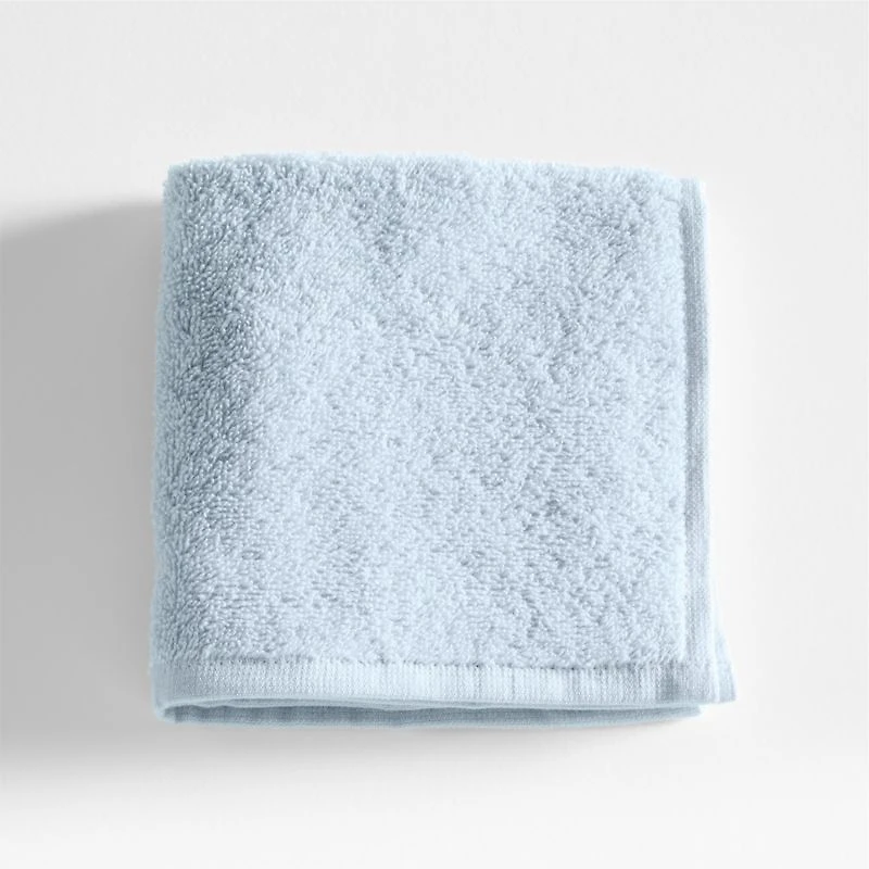 Dorm Turkish Organic Cotton Sky Blue Washcloth