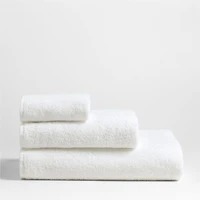 Dorm Turkish Organic Cotton Crisp White Washcloth