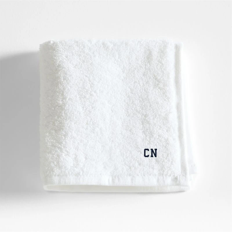 Dorm Turkish Organic Cotton Crisp White Washcloth