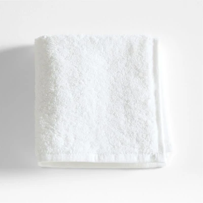 Dorm Turkish Organic Cotton Crisp White Washcloth
