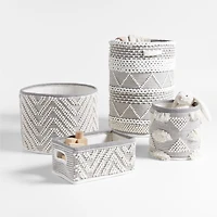 Dottie Grey Woven Macrame Kids Small Storage Bin