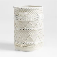 Dottie White Macramé Woven Kids Hamper
