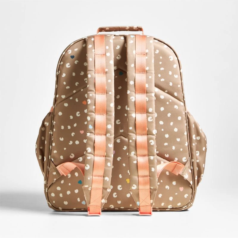 Dreamer Cheetah Charm Large Kids Backpack with Side Pockets