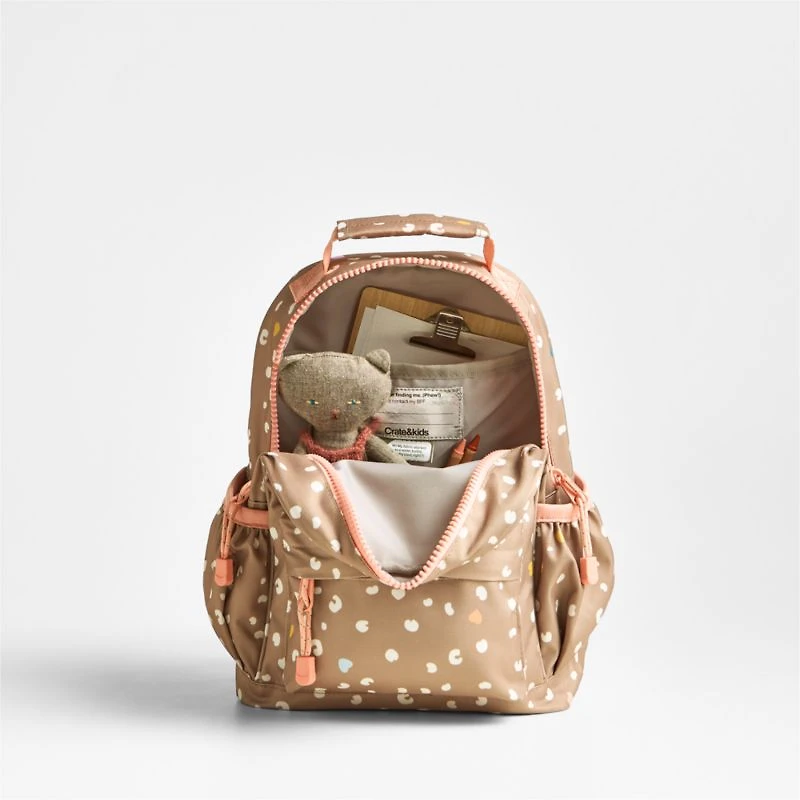 Dreamer Cheetah Charm Kids Backpack with Side Pockets