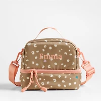 Dreamer Cheetah Charm Dual Compartment Soft Insulated Kids Lunch Box