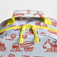 Dreamer Construction Trucks Medium Kids Backpack with Side Pockets