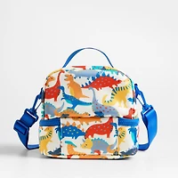 Dreamer Dino Party Dual Compartment Soft Insulated Kids Lunch Box
