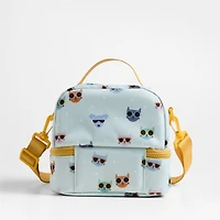 Dreamer Furtastic Friends Dual Compartment Soft Insulated Kids Lunch Box