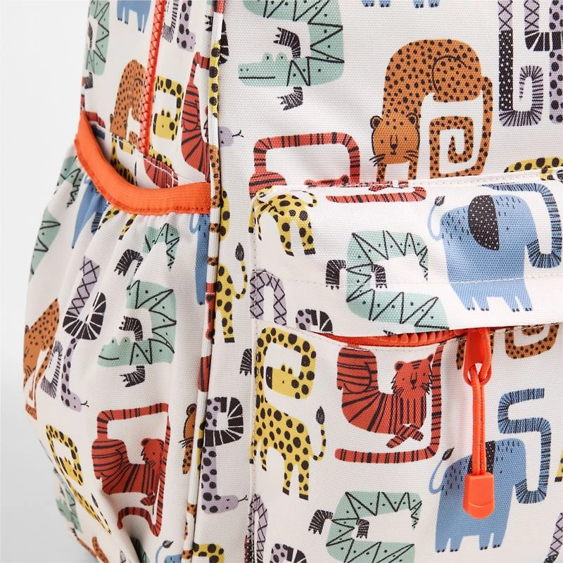 Dreamer Geo Jungle Large Kids Backpack with Side Pockets