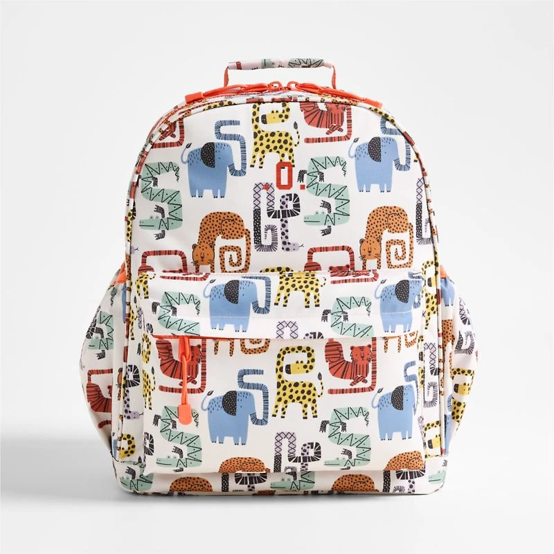 Dreamer Geo Jungle Large Kids Backpack with Side Pockets