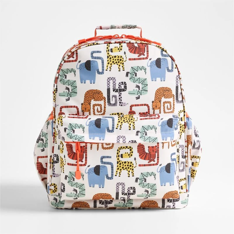 Dreamer Geo Jungle Large Kids Backpack with Side Pockets