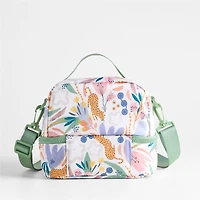 Dreamer Leopard Floral Dual Compartment Soft Insulated Kids Lunch Box