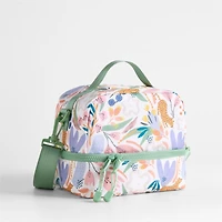 Dreamer Leopard Floral Dual Compartment Soft Insulated Kids Lunch Box